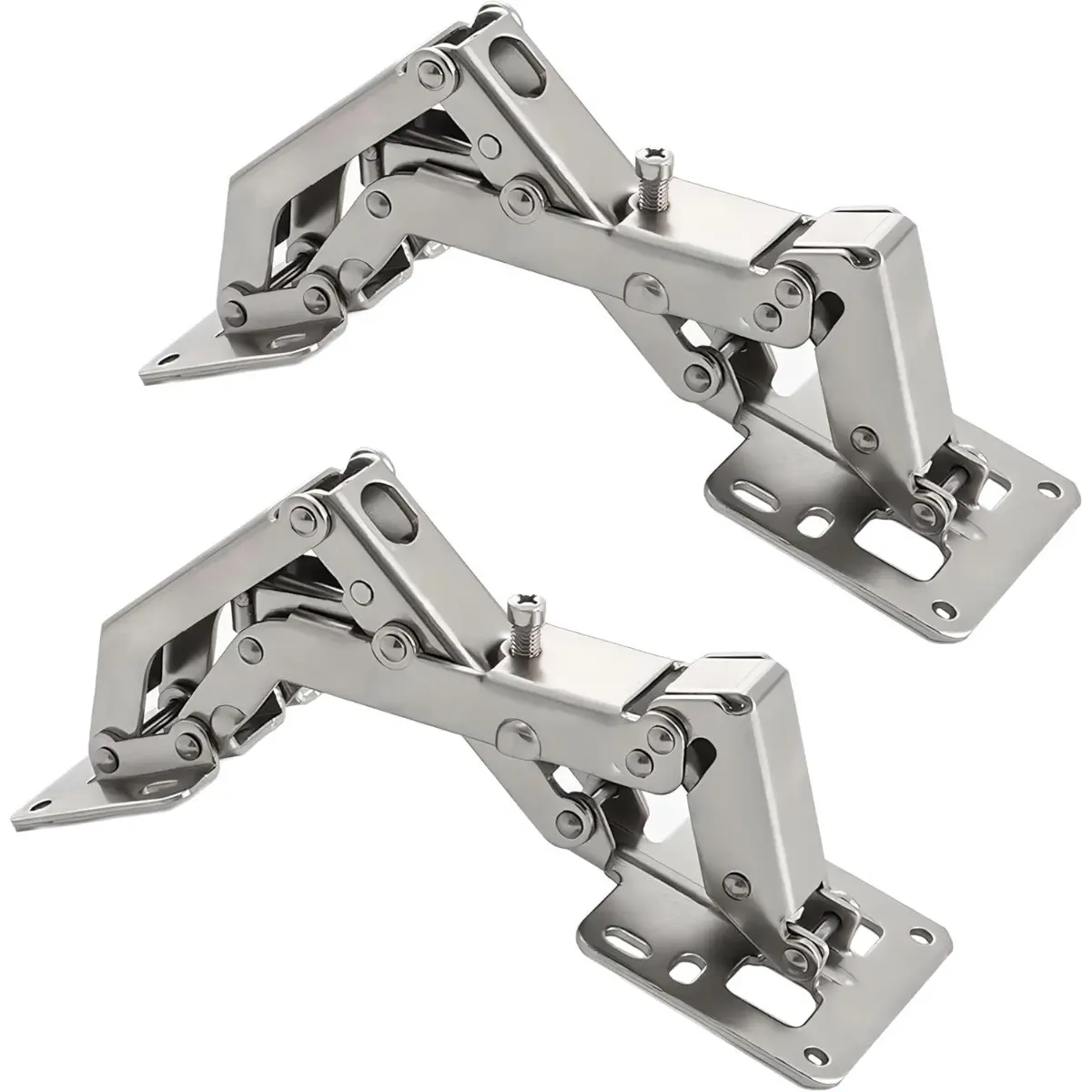 Degree Hinges Soft Close Hydraulic Hinges for Frameless Cabinet Doors, Adjustable Mounting Hinges for Cabinet, Cupboards, Wardrobe