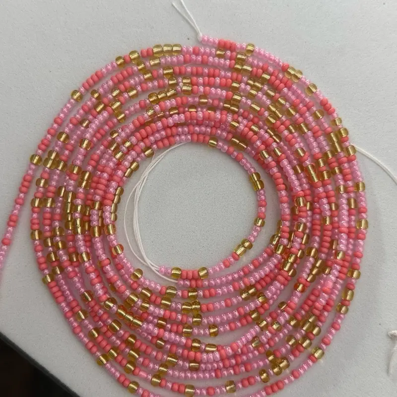 Pink Problems tie on waist beads Pink Problems tie on waist beads