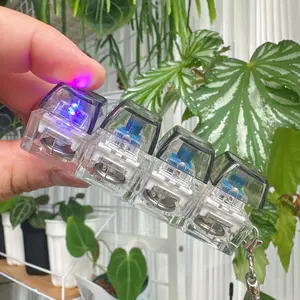Keyboard Fidget Toys with Keychain – Finger Keyboard Clicker for Stress Relief, Clear Design, Ideal for Passing Time and Gifting, ADHD Fidget Toy, Sensory Stress Reliever for Anxiety & Autism，Valentine's Day Birthday Gift Idea