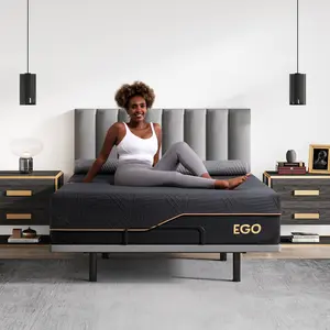 EGO Black Mattress with Graphene Technology 14" Twin Full Queen King Memory Foam Comfortable Ergonomic Home Interior Modern Design