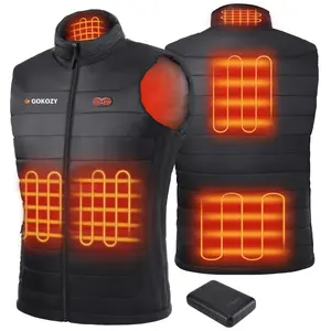Heated Vest for Men and Women with 10000mah Battery Pack, Lightweight Heated Jacket,Electric Heated Motorcycle Vest