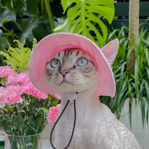 Small Dog Cat Hats Cat Cowboy Hat with Ear Holes Tiny Pet Birthday Party Costume Cat Headwear Puppy Dog Kitten Hat Chihuahua Cap