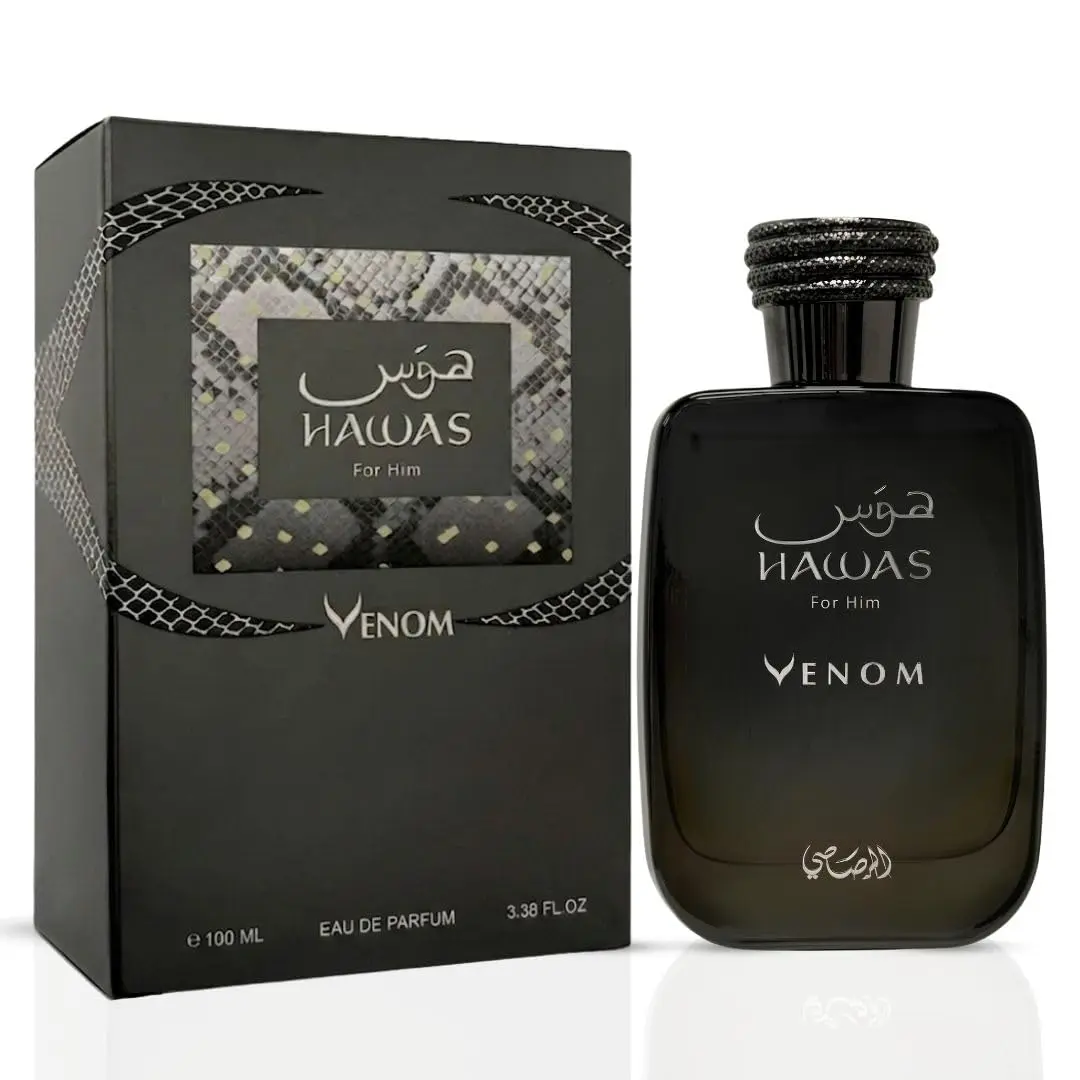 Hawas Venom Eau de Parfum for Men Spray 100ml (3.4 oz)