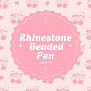 Rhinestone Beaded Pen Live Pick  || MadeByAndrea