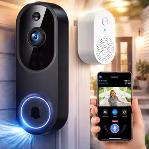 Orbitell 1080P Wireless WiFi Video Doorbell Camera with Two Way Audio Night Vision AI Motion Detection Smart Doorbell Camera 2.4GHz Cloud Storage Home Security