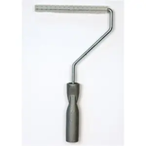 Bodi  0.75 x 6 in. Fiberglass Roller Bubble Buster - Aluminum Frame with Plastic Handle