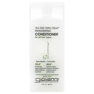 Giovanni Tea Tree Triple Treat™, Invigorating Conditioner, For All Hair Types, 2 fl oz (60 ml)