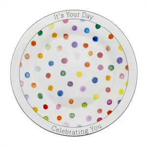 Decorative Birthday Plate, Special Occasion It’s Your Day Ceramic Gift Plate; for Birthdays, Anniversaries, Weddings, and More