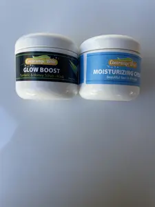 Cocorange Brite Skincare Duo - Glow Boost Turmeric & Honey Scrub Mask + Moisturizing Cream 2-Piece Set for Beautiful Skin Carib Isle Natural