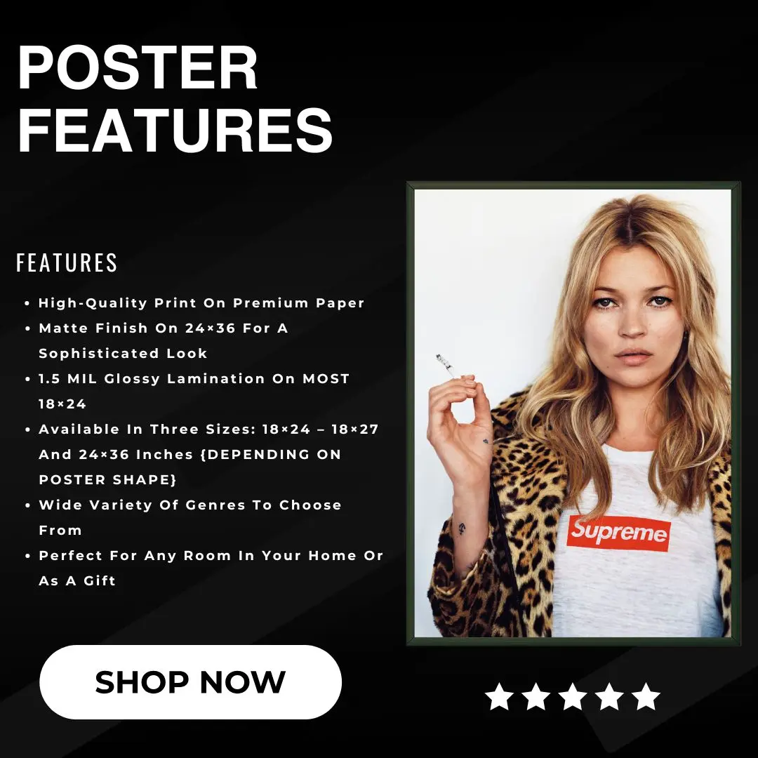 Kate Moss Supreme Poster - TikTok Shop