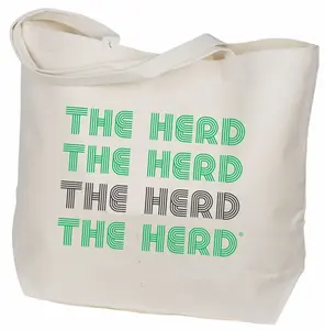 Marshall Go Herd Canvas Tote Bag in Green and Black - USA Made Tote by Desden