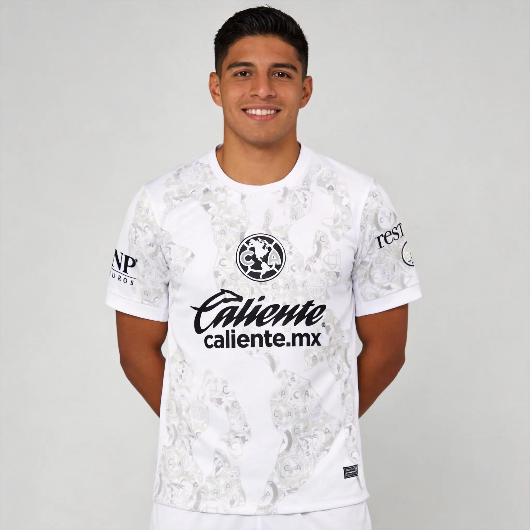 2425 Club America White Home Away Short Sleeve Soccer Jersey