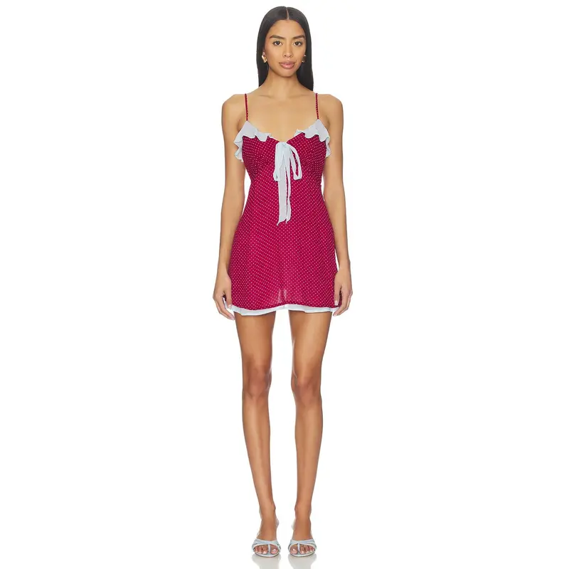 denim mini dress button up Petal & Pup Women's Hailey Denim Mini Dress