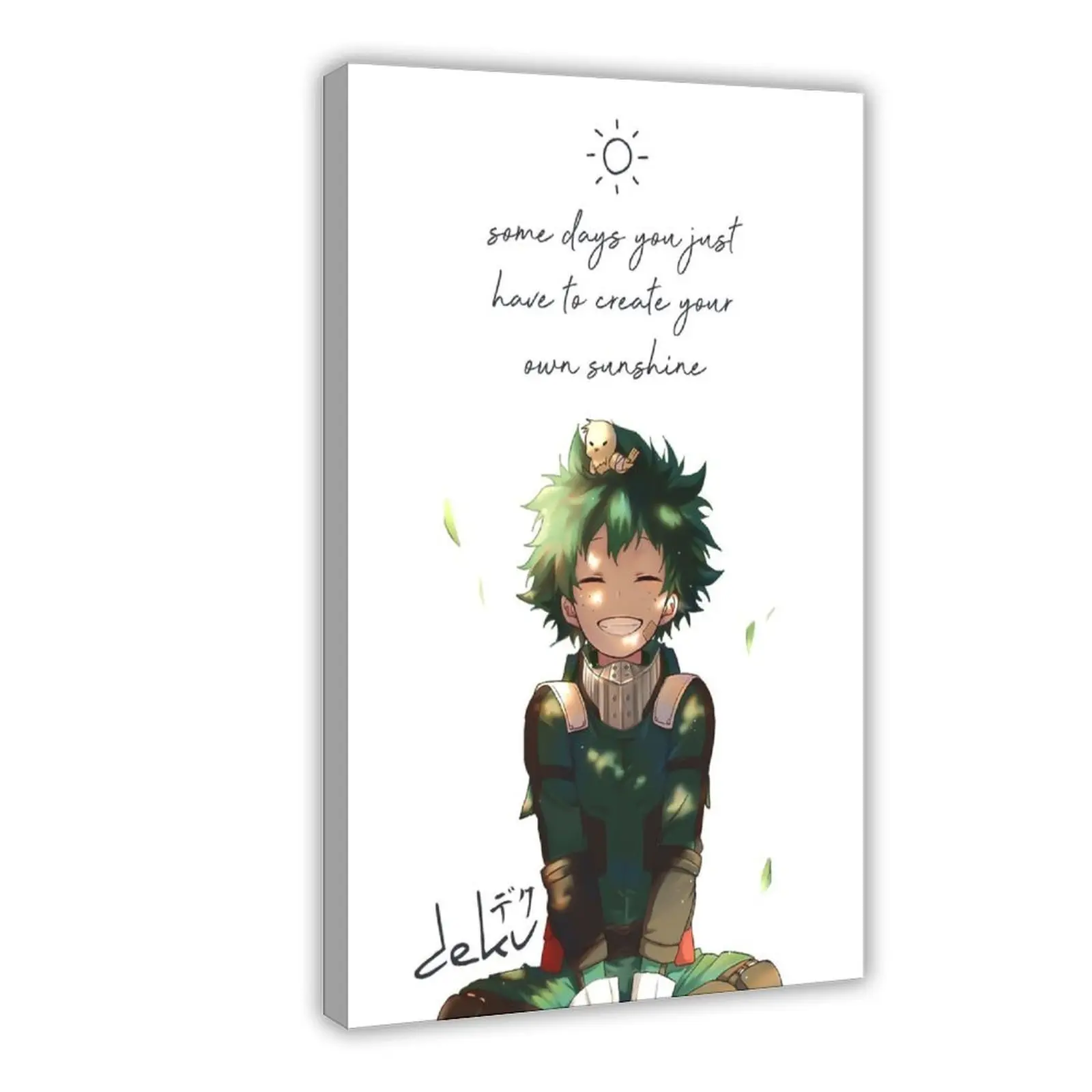 Anime My Hero Academia Deku V Canvas Poster Wall Art for Home Bedroom Office Dorm Room Decor