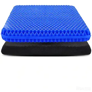 A rubber seat cushion suitable for long periods of sitting or lying. An extra-thick rubber seat cushion, suitable for wheelchairs and soft chairs. A soft seat cushion for offices, homes, and car seats. Removable Washable Slipcover