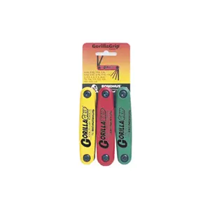 Bondhus 12533 Gorilla Grip Hex and TORX® Fold Up Tool, 3 Piece