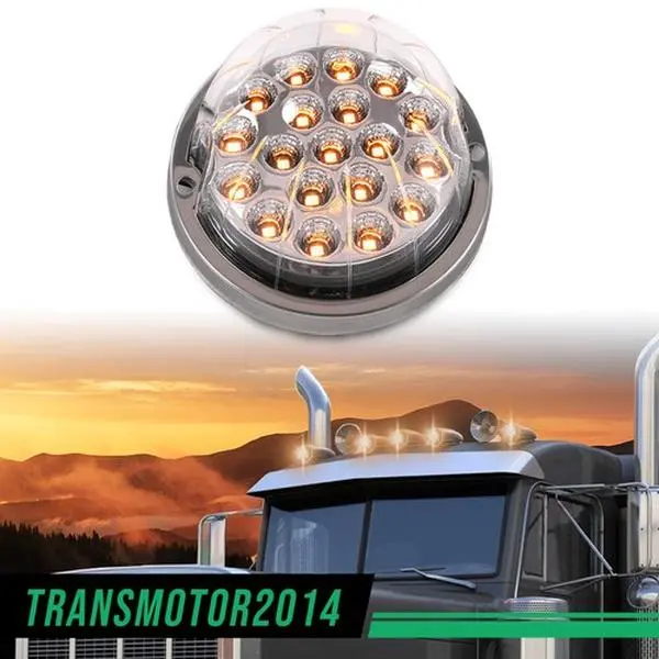 MOTOR GPLUS Clear Amber lens Watermelon (19 LED) Marker Turn Signal Light universal 1Pcs