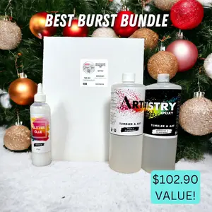 64 oz kit Artistry Epoxy, Shape Tape, Glitter Glue - BEST BURST BUNDLE 10