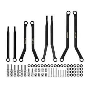INJORA Black Coating Brass High Clearance Chassis Links for 1/30 Axial SCX30
