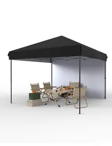 【GARVEE】10x10 1-Person Setup Pop Up Canopy Tent, Instant Portable Commercial Canopy Tent,Easy Outdoor Sun Shade for Events, Parties, Camping ,White