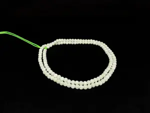 Soft Milky Green · Natural Burmese Jadeite Beads Necklace Jade