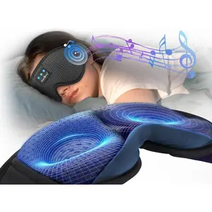 MUSICOZY Sleep Headphones, Bluetooth 5.4 Sleep Mask Headband Headphones Eye Mask,Wireless Music Earbuds Earphones,Breathable & Light-Blocking,Noise-Reducing,Ultra-Thin Stereo Speakers,Ergonomic & Rechargeable,Adjustable,Gifts,Stress relief artifact