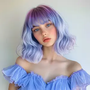 Smilco  Ombre Bob Wig - 12-inch Premium Synthetic Wig/SM039