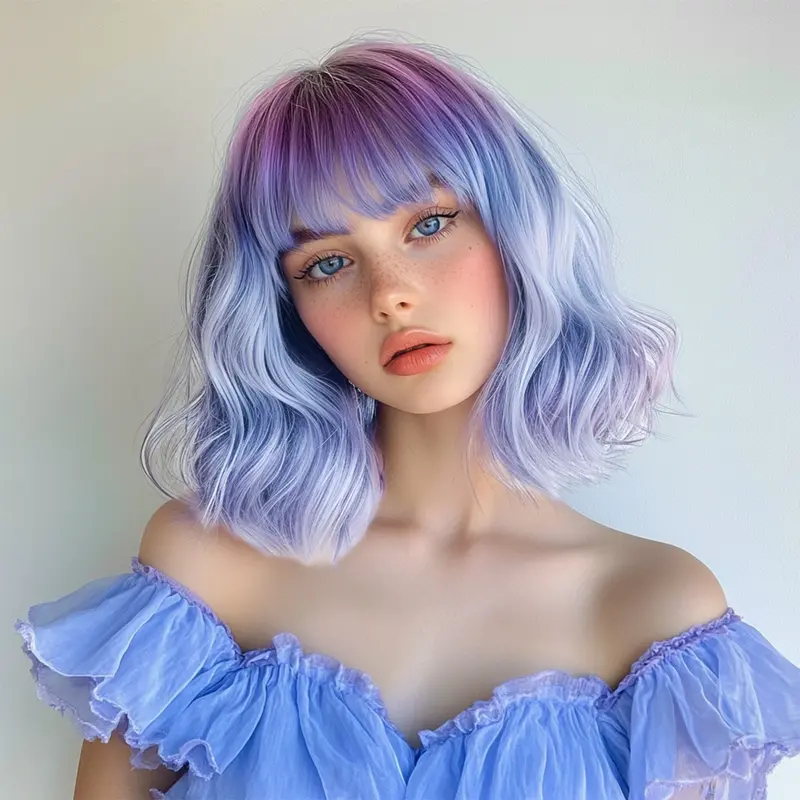 Smilco Ombre Bob Wig - 12-inch Premium Synthetic Wig/SM039