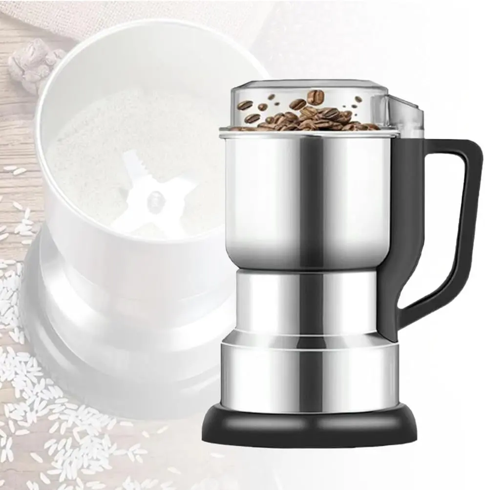 Multi-Function Stainless Steel Coffee Grinder 400W high-power , Multifunctional food-grade fast-grinding electric coffee and grain grinder