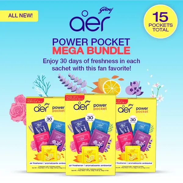 Aer Power Pocket Assorted Bundle - 5 x 3 (15 units total)