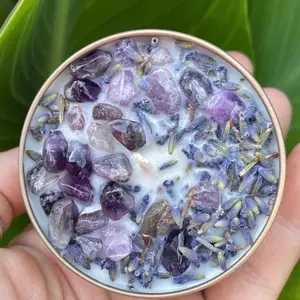 Lavender & Amethyst Candle/ Witch’s Magic Lavender & Amethyst Candle/ Witch’s Magic