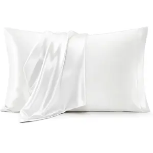 2-Pack Satin Pillowcases - Silk-Like Bedding Pillowcases with Envelope Closure, Ideal Gift for Women