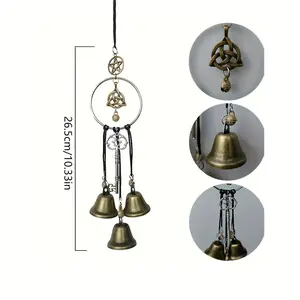 Handmade Durable Iron Bells and Wind Chimes for Home Decor, Perfect Hanging Ornaments as Christmas and Thanksgiving Gifts