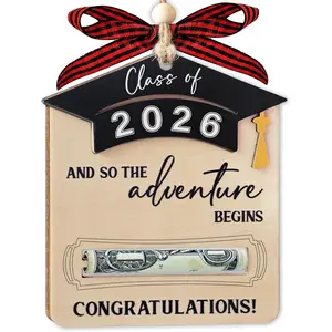Graduation Money Holder 2026 - Senior 2026 Gifts - High School or College Grad Gift for Him or Her - Senior Money Card for Boys and Girls - Middle School Graduation Gifts - and So The Adventure Begin