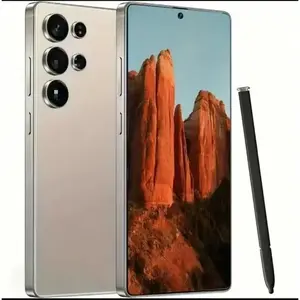 EET S25 Ultra Unlocked 5G Smartphone, 12GB+512GB, 6800mAh Battery, Fast Charging Capability, Android 14 System, 108MP+48MP Camera, Face & Fingerprint Unlock | Dual SIM | Autofocus | Built-in Pen |