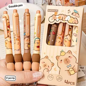 Four-Piece Set Ballpoint Pens, Capybara Neutral Pens, Comfortable Grip, Practical Multifunctional Design, Convenient and Useful