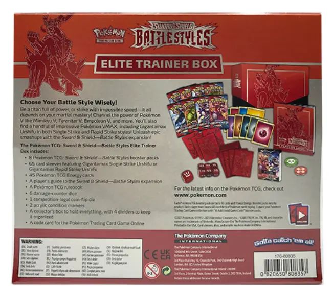 Pokemon TCG: Sword & Shield - Battle Styles Elite Trainer Box - Red - TikTok Shop Pokemon TCG: Sword & Shield - Battle Styles Elite Trainer Box - Red - TikTok Shop