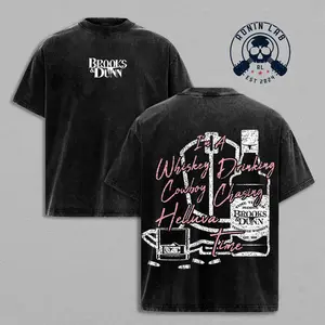 Brooks & Dunn Washed T-Shirt Hoodie Sweatshirt, Country Music Graphic Apparel, Western Country Streetwear, Vintage Concert Merchandise, Heavyweight Cotton Clothing, Country Fan Gift, Southern Lifestyle Fashion, Unisex Wear