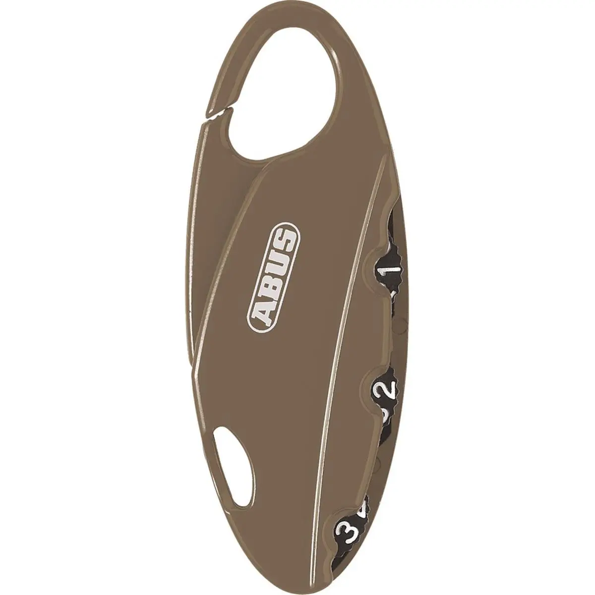 212 MAIN ABUS 151x20 C BakPac Tan Combination Padlock, Luggage Lock with Push Lever & Reset Code for Motorcycle Security
