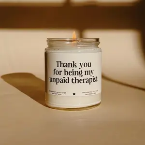 [SALE UP TO 45%] + [FREE SHIPThank you for being my unpaid therapist, funny gift best friend gift, funny candles, Gifts for her, coworker gift funny gifts christmas gift