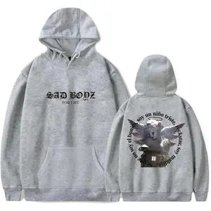 Junior H Sad Boyz 4 Life Hoodie – Unisex Sweatshirt, Sad Boys Statue Crew Neck T-Shirt, Corridos Tumbados Merch, Perfect Gift for Fans Sweatshirt, Hoodie