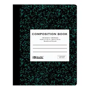 Bazic  100 Ct. 5-1" Quad-Ruled Marble Composition Book Case of 48