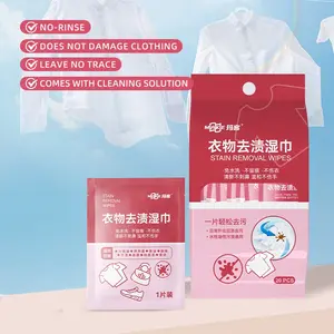 YJX Instant Stain Rescue Wipes 20 Pack On-the-Go Cleaning for Clothes White Shoes & Jackets No Water Needed Safe on Fabrics Perfect for Travel