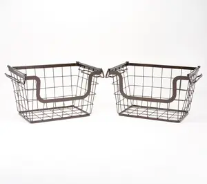 Pop-It Set of 2 Wire Sliding and Stackable Drawers