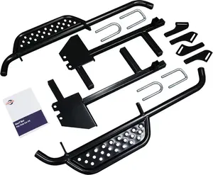 Heavy Duty Nerf Bars/Running Boards for Club Car DS Golf Cart (Set of 2)