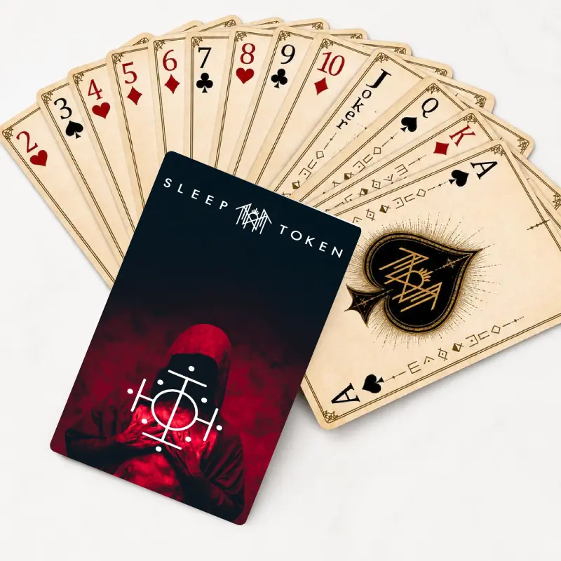 Sleep Token Playing Cards | Gothic Fantasy Poker Deck | Cool Music Merchandise Gift for Fans and Card Players