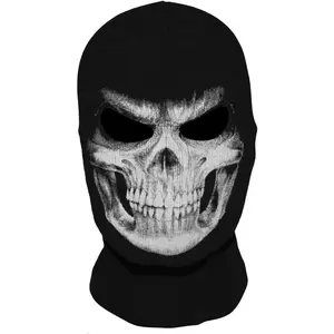 Ghost Face Mask, Horror Skull Mask - Excellent Quality, Comfortable and Perfect for Halloween Costumes