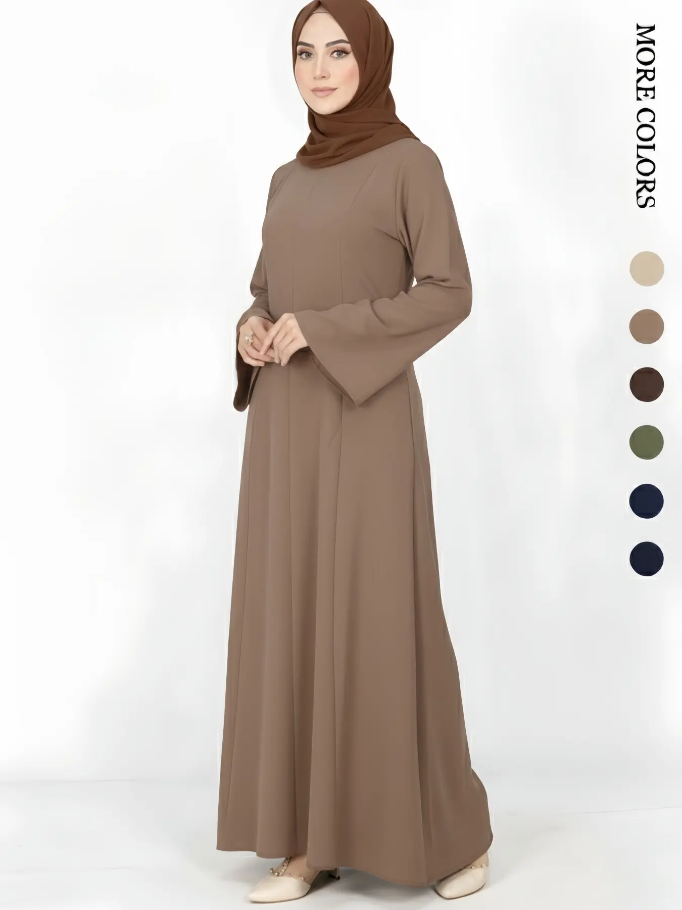 Long Sleeve Maxi Dress, Modest Islamic Abaya for Women, Breathable, Soft and Comfortable with Flowy Draped Cross-Back Tie Design, Perfect for Daily Wear, Modest Style Dress - TikTok Shop Long Sleeve Maxi Dress, Modest Islamic Abaya for Women, Breathable, Soft and Comfortable with Flowy Draped Cross-Back Tie Design, Perfect for Daily Wear, Modest Style Dress - TikTok Shop