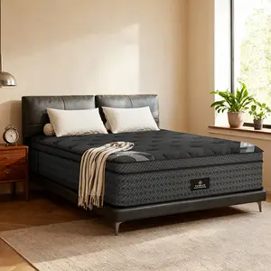 FANSACE 12/14/16 Inch Twin/Queen/King/California King Hybrid Mattress, Fiberglass-Free, Euro Top Gel Memory Foam Mattress in a Box, Medium Firm Feel, Pocket Spring Support, Breathable Cooling Comfort, Strong Edge Support