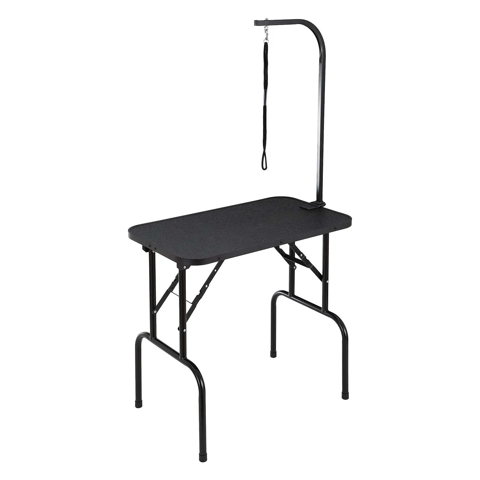 VEVOR Pet Grooming Table Arm with Clamp, TikTokShopBlackFriday, 32''x18'' Dog Grooming Station, Foldable Pets Grooming Stand for Medium and Small Dogs, Free No Sit Haunch Holder with Grooming Loop, Bearing 220lbs